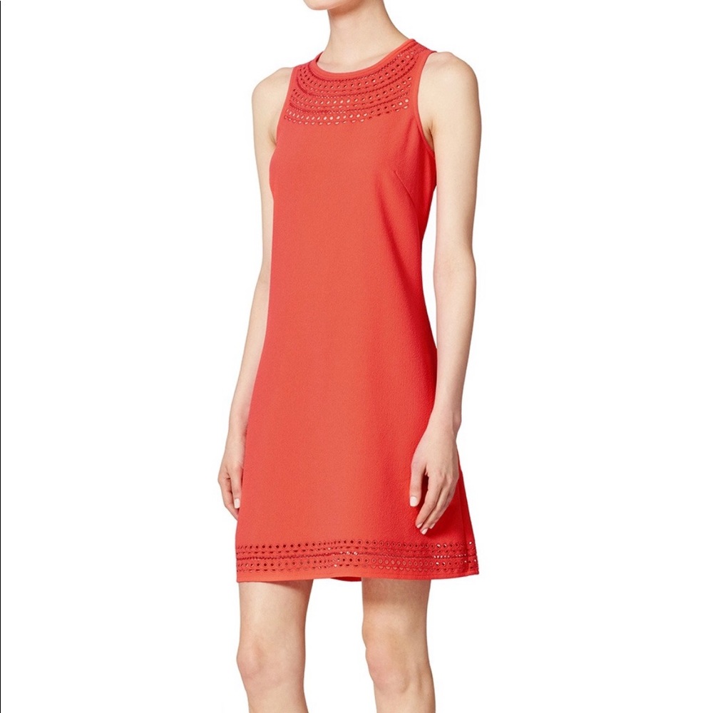 Trina Turk Lasercut Sleeveless Shift Dress Size 4